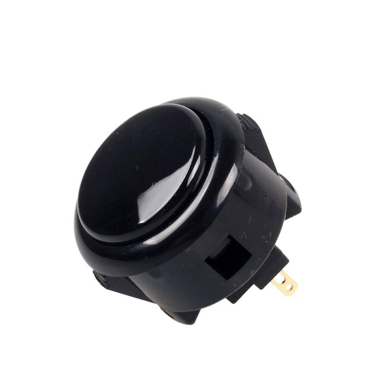 Sanwa 2 pcs OBSF-24 Original Push Button 24mm - for Arcade Jamma Video Game & Arcade Joystick Games Console (Black) S@NWA - Image 2